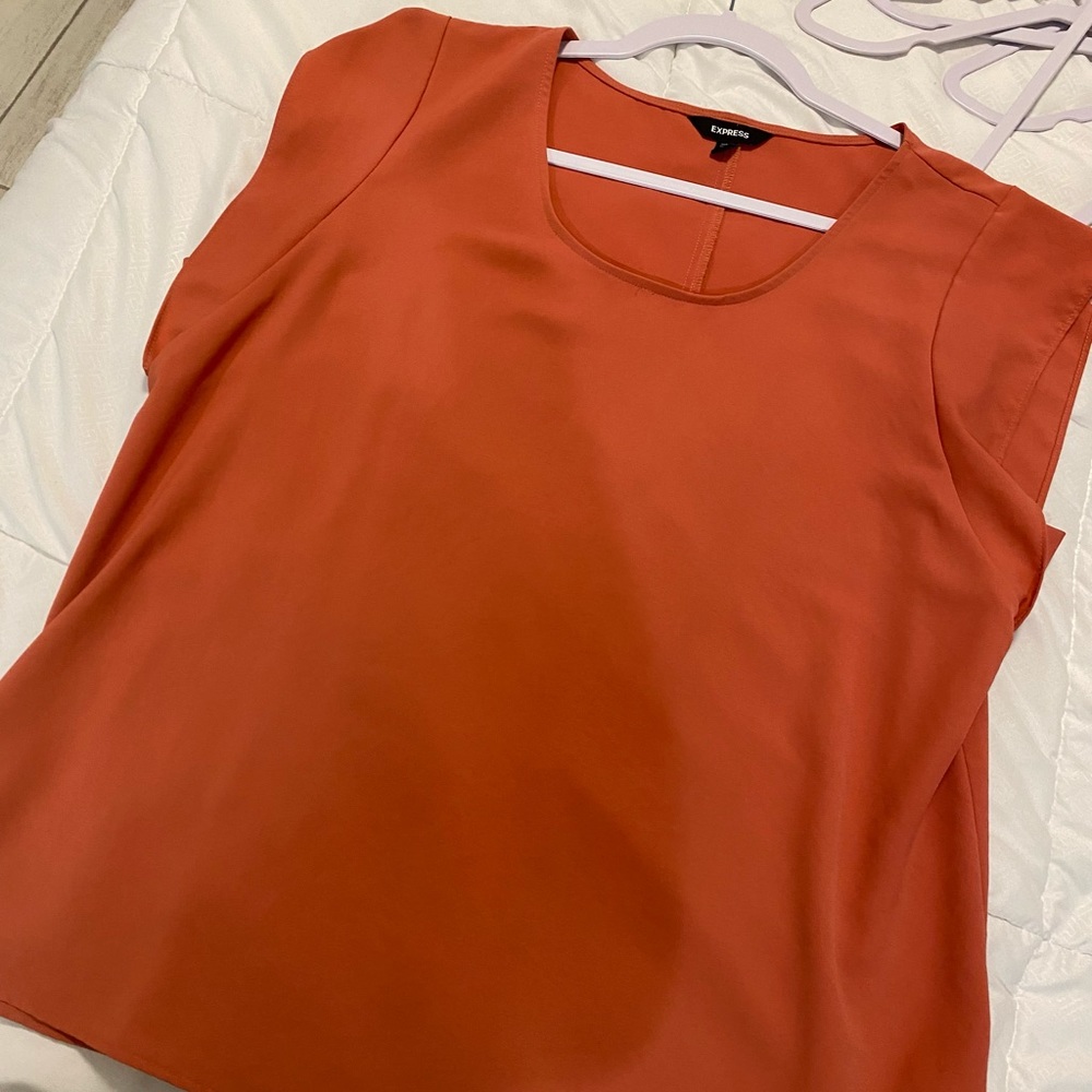 Express Cap Sleeve Scoop Neck Top